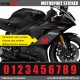 MOTOGP set of 3 Racing Number Sticker for Ducati Yamaha Honda Kawasaki