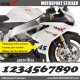 3 Kopie von LE MANS Startnummer Aufkleber Ducati kawasaki Yamaha Honda