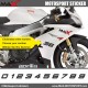 3 Kopie von SEPANG Startnummer Aufkleber Ducati kawasaki Yamaha Honda
