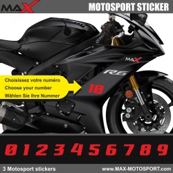 3 Kopie von MUGGELO Startnummer Aufkleber Ducati kawasaki Yamaha Honda