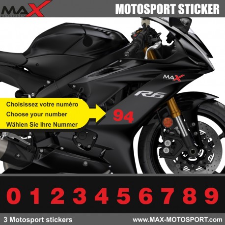 3 Kopie von MOTEGI Startnummer Aufkleber Ducati kawasaki Yamaha Honda