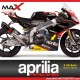 2 APRILIA RACING sticker 22 cm RS4 RSV4 TUONO SHIVER DORSODURO