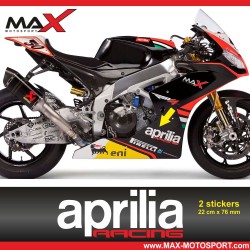 2 Aufkleber APRILIA RACING 22 cm RS4 RSV4 TUONO SHIVER DORSODURO