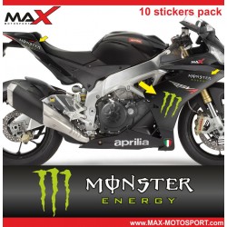 Sticker pack 10 logo APRILIA MONSTER RS4 RSV4 TUONO SHIVER DORSODURO