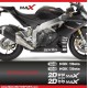 Aufkleber Sticker Pack 12 APRILIA logo RS4 RSV4 TUONO SHIVER DORSODURO