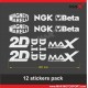 Aufkleber Sticker Pack 12 APRILIA logo RS4 RSV4 TUONO SHIVER DORSODURO
