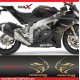 2 APRILIA RACING sticker 295 mm RS4 RSV4 TUONO SHIVER DORSODURO
