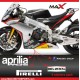 Aufkleber Sticker Pack 8 APRILIA logo RS4 RSV4 TUONO SHIVER DORSODURO