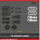 Sticker Pack 14 APRILIA logo RS4 RSV4 TUONO SHIVER DORSODURO