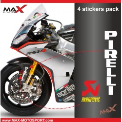 Aufkleber Sticker Pack 4 APRILIA logo RS4 RSV4 TUONO SHIVER DORSODURO
