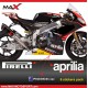 2 Aufkleber APRILIA LOGO RS4 RSV4 TUONO SHIVER DORSODURO