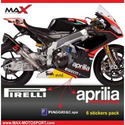 2 Aufkleber APRILIA LOGO RS4 RSV4 TUONO SHIVER DORSODURO