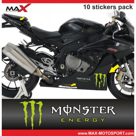 Aufkleber pack 10 logo BMW MONSTER S1000RR