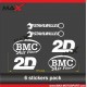 Aufkleber Pack 6 BMW Motorrad logo STAHLWILLE BMX Air Filter 2D S1000RR
