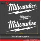 3 Aufkleber  BMW Motorrad logo Milwaukee S1000RR