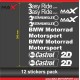 Aufkleber Pack 12 BMW Motorrad Motosport logo STAHLWILLE 3esy Ride Castrol 2D S1000RR