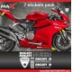 KIT 7 sticker Logo DUCATI PERFORMANCE PANIGALE MONSTER