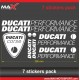 KIT 7 sticker Logo DUCATI PERFORMANCE PANIGALE MONSTER