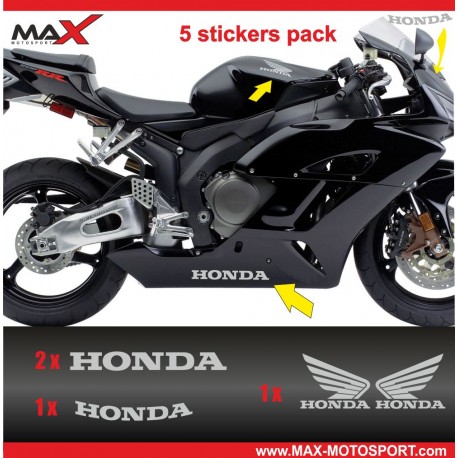 KIT 10 sticker Logo HONDA RK NGK Showa Denko Snap On GAS CBR600RR