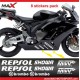 Aufkleber Pack 8 HONDA logo REPSOL SHOWA brembo Mivv CBR600RR