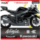 Aufkleber Pack 7 KAWASAKI logo NINJA PACK