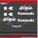 KIT 7 sticker Logo KAWASAKI PACK NINJA