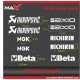 Aufkleber Pack 10 KAWASAKI logo AKRAPOVIC AXIO NGK NICHIRIN BETA NINJA Z900 Z650