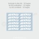125 Rim sticker decal for Aprilia RS4 SX RS Tuono RX 125