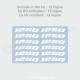 125 Rim sticker decal for Aprilia RS4 SX RS Tuono RX 125