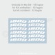 125 Rim sticker decal for Aprilia RS4 SX RS Tuono RX 125