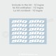 125 Rim sticker decal for Aprilia RS4 SX RS Tuono RX 125