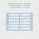 125 Rim sticker decal for Aprilia RS4 SX RS Tuono RX 125