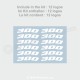 125 Rim sticker decal for Aprilia RS4 SX RS Tuono RX 125