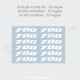 125 Rim sticker decal for Aprilia RS4 SX RS Tuono RX 125