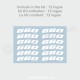 125 Rim sticker decal for Aprilia RS4 SX RS Tuono RX 125