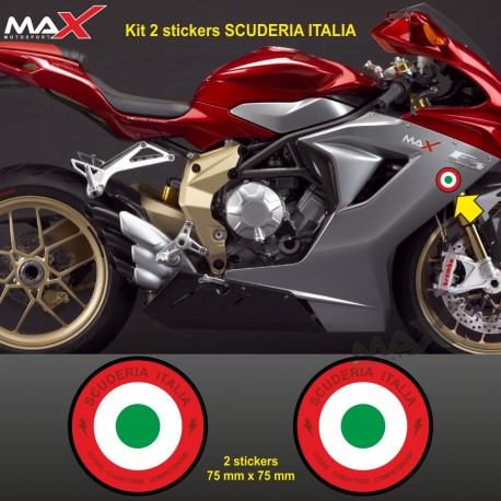 Pack sticker SCUDERIA ITALIA COMPETIZIONE pour MV AGUSTA