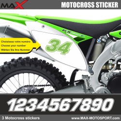 3 Kopie von MXGP Startnummer Aufkleber Motocross Kawasaki