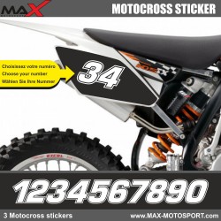 3 Kopie von MXGP Startnummer Aufkleber Motocross KTM