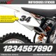3 Kopie von MXGP Startnummer Aufkleber Motocross KTM