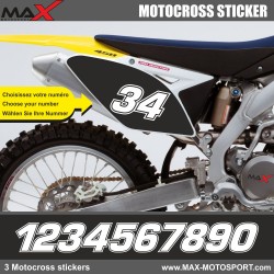 3 Kopie von MXGP Startnummer Aufkleber Motocross Suzuki