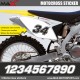 3 Kopie von MXGP Startnummer Aufkleber Motocross Suzuki