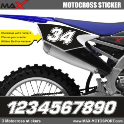 3 Kopie von MXGP Startnummer Aufkleber Motocross Yamaha