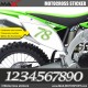3 Kopie von MXDN Startnummer Aufkleber Motocross Kawasaki