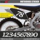 3 Kopie von MXDN Startnummer Aufkleber Motocross Suzuki