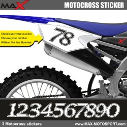 3 Kopie von MXDN Startnummer Aufkleber Motocross Yamaha