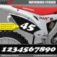 3 Kopie von MX1 StartnummAufkleberer  Motocross Honda
