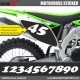 3 Kopie von MX1 Startnummer Aufkleber Motocross Kawasaki