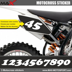 3 Kopie von MX1 Startnummer Aufkleber Motocross KTM