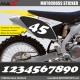 3 Kopie von MX1 Startnummer Aufkleber Motocross Suzuki