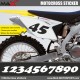 3 Kopie von MX1 Startnummer Aufkleber Motocross Suzuki